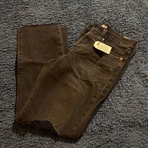 Levi's Dark Brown Straight Jeans